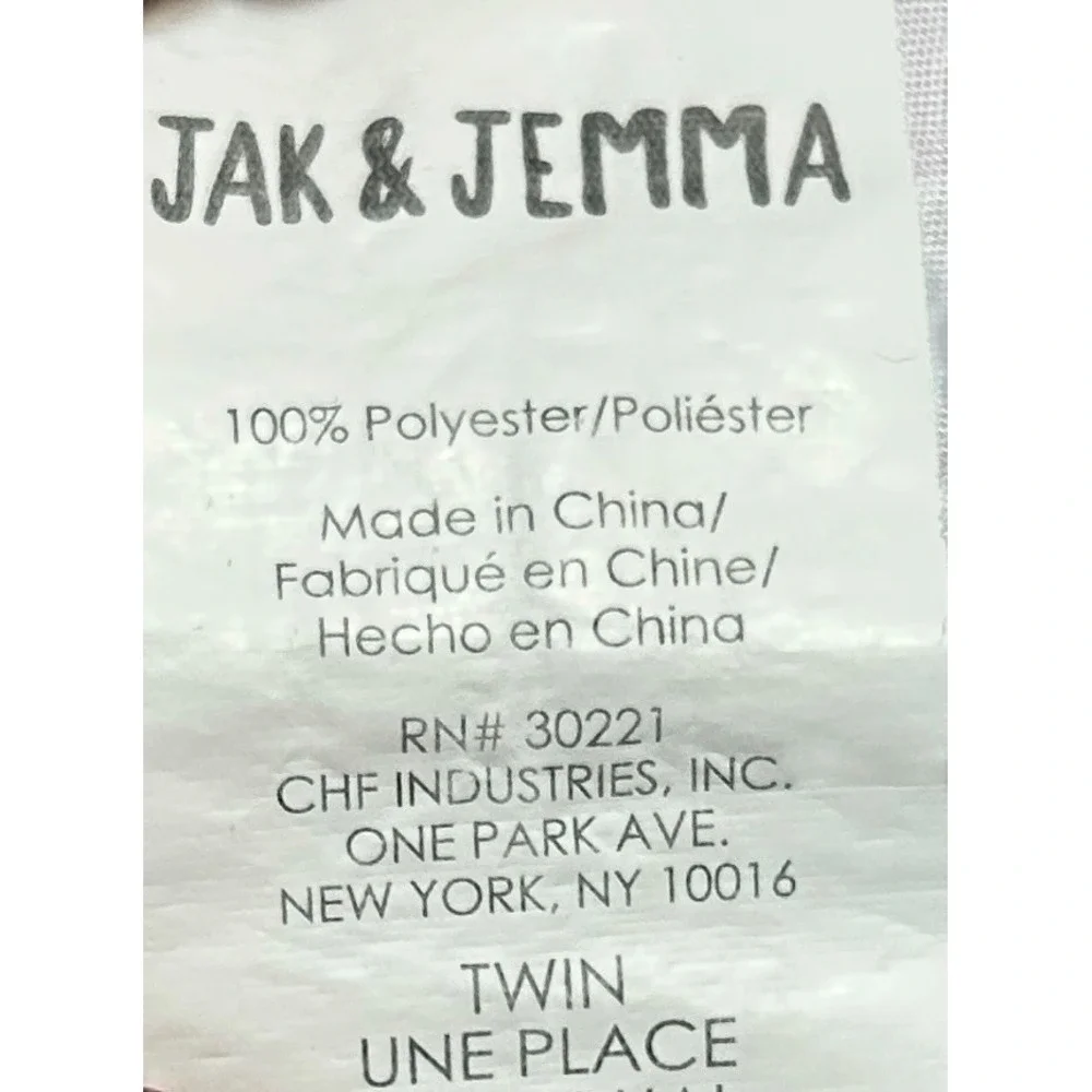 Jak & Jemma Twin Fitted Sheet White Pastel Mermaid Print Polyester Bedding